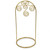 Gold Tone Metal Swirl Arch Ornament Stand Display 7.75 Inches