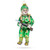 Soldier with Machine Gun Glass Christmas Ornament