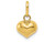 FJC Finejewelers 14k Yellow Gold Puffed Heart Charm XCH95A