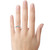Finejewelers 2.5mm Aquamarine and White Topaz Band / Ring - R10049MUL13T7