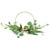 Eucalyptus Leaf and Fern Golden Ring Wreath Spring Decor, Green and Gold 30"