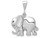 FJC Finejewelers 14k White Gold Elephant Charm WCH100B