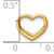 FJC Finejewelers 14k Yellow Gold Mini Floating Heart Charm K7108A