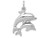 FJC Finejewelers 14k White Gold Dolphin Charm 17 x 22mm WCH107B
