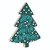 18" Green "Walking in a Winter Wonderland" Christmas Tree Cutout Wall Decor