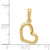 FJC Finejewelers 14k Yellow Gold Solid Polished Plain Heart Charm K803A