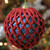 Glittered Red and Blue Shatterproof Christmas Ball Ornament 4.5'' (115mm)
