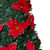 6' Pre-Lit Slim Pre-Decorated Poinsettia Pop-Up Artificial Christmas Tree