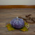 7" Purple Textured Pumpkin Autumn Table Decoration
