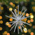 8.25” Silver Glittered Starburst Christmas Ornament
