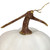 6.5" White Pumpkin Weighted Halloween Statue