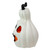 9" White Carved Jack-O-Lantern Pumpkin Halloween Figurine with Timer