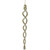 8.7" Gold and Silver Spiral Icicle Christmas Ornament