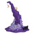10.43" Battery Operated Witches Hat Halloween Table Top Decor