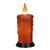 5.25" Battery Operated Orange Scary Face Halloween LED Candle