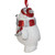 3.5" White and Silver Glittered Polar Bear Christmas Ornament