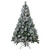 6.5' Pre-Lit Full Flocked Somerset Spruce Artificial Christmas Tree - Clear Lights