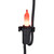 100 Orange Mini Spiderweb Halloween Lights - 5 ft Black Wire