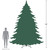 Pre-Lit Full Olympia Pine Artificial Commercial Christmas Tree - 14' - Warm White LED Lights