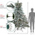 Real Touch™? Pre-Lit Full Flocked Jasper Balsam Fir Artificial Christmas Tree - 7.5' - Clear Lights