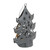 4.5" Pre-Lit Gray Petite Tree Cut Out Christmas Ornament