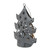 4.5" Pre-Lit Gray Petite Tree Cut Out Christmas Ornament