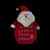 18" Red and White LED Lighted Santa Claus Count Down to Christmas Advent Calendar