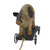 10" Black and White Wood Textured Pig on Cart Outdoor Garden Statue