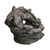 27" Faux Wood and Rock Outdoor Garden Water Fountain