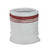 8" White and Red Sack with Stripes Christmas Potted Plant Holder