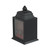 10" LED Lighted Black Lantern with Faux Fire Christmas Decoration