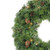 Pre-Lit Dakota Pine and Pinecone Artificial Christmas Wreath - 24" - Clear Lights