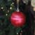 Set of 3 Red LED Lighted Christmas Ball Ornaments 6" (150mm)