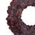 12.5" Burgundy Glitter Pine Cone Artificial Christmas Wreath - Unlit