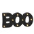 17.25" Battery Operated Black LED 'Boo' Halloween Wall Decor