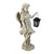 21" Ivory Standing Angel with Tealight Candle Lantern Outdoor Garden Patio Statue - 32230848