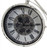 19.25" Ivory and Black Rustic Bicycle Sculpture Roman Numeral Desk Clock