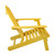 36" Yellow Classic Folding Wooden Adirondack Chair