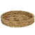 Set of 3 Round Natural Woven Water Hyacinth Serving Trays 16"