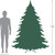 7.5' Pre-Lit Full Northern Pine Artificial Christmas Tree, Clear Lights