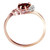 Galaxy Gold  0.97 CTW 14k Solid Rose Gold Ring with Natural Diamonds and Garnet - Size 7