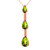 Galaxy Gold  Genuine 14k carat - 14k Solid Yellow, White and Rose Gold Earth's Answer Design Necklace with 1.71 Total Carats (CTW) Pear-Shape Natural Green Peridot Pendant (Rose-Gold, 18)