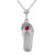 Galaxy Gold  0.02 Carat 14k 24" Solid White Gold Necklace with Natural Diamond Accented Flip Flop Pendant