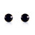 14k Rose Gold Stud Genuine 1.0 ctw Round Black Diamonds Stud Earrings