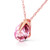 Galaxy Gold  14k 18" Rose Gold Necklace with Natural Pink Topaz