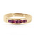 Galaxy Gold  14k Yellow Gold Ring with Natural Amethysts - Size 7