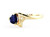 Galaxy Gold  14k Yellow Gold Heart-shaped Natural Sapphire Ring - Size 7.0