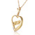 Galaxy Gold  14k 24" Yellow Gold 'Mom' Pendant Necklace with Diamond
