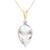 Galaxy Gold  14k 18" Yellow Gold Necklace with Diamond and Briolette White Topaz