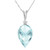 Galaxy Gold  14k 24" White Gold Necklace with Diamond and Briolette Blue Topaz